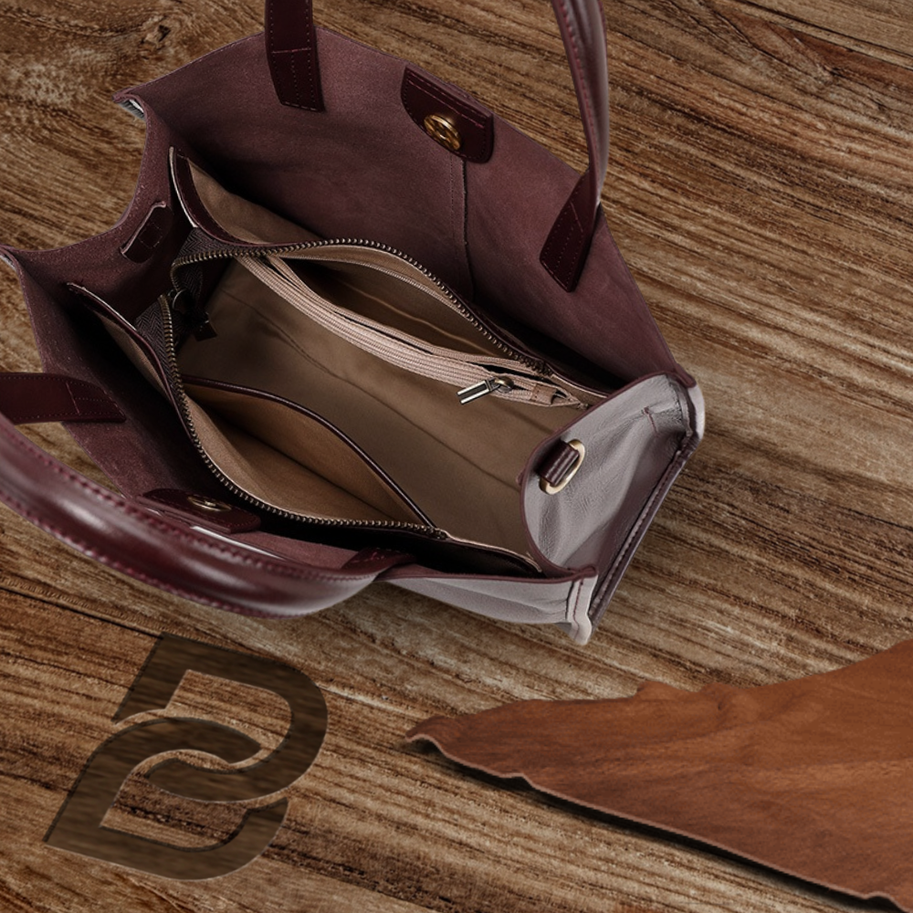 BERK | Klassische Leder-Tasche mit Top-Griff