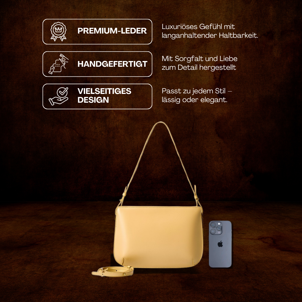 BERK | Minimalistische Ledertasche mit glatter Oberfläche