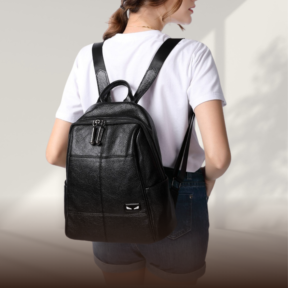 BERK | Laptop-sicherer Lederrucksack