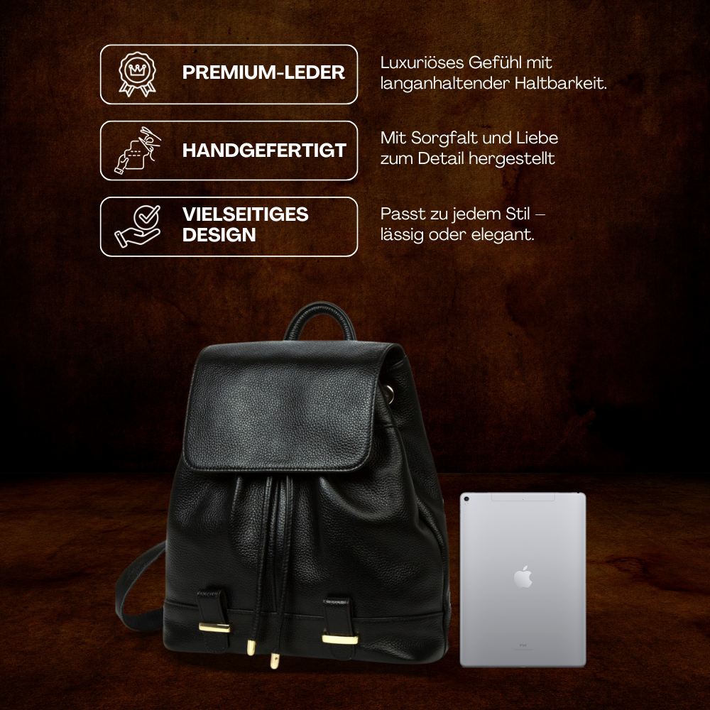 BERK | Moderner Vollnarbenleder-Rucksack