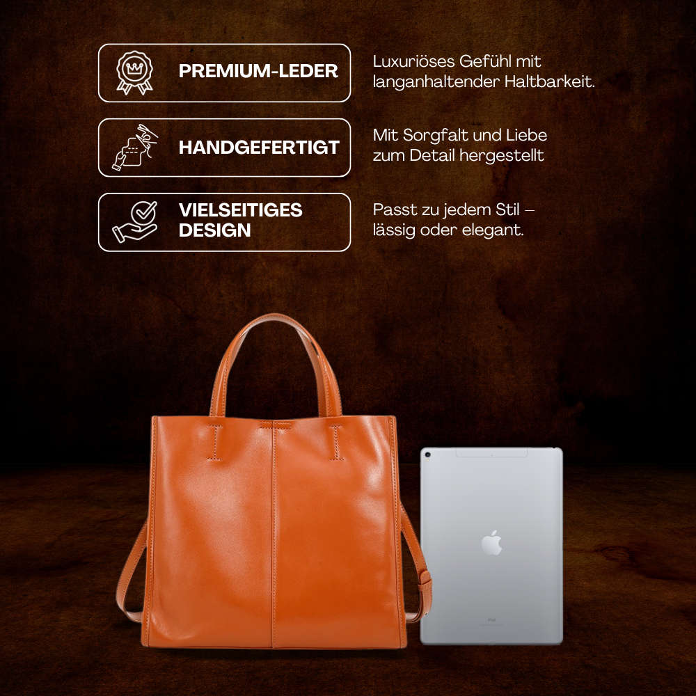BERK | Klassische Leder-Tasche mit Top-Griff