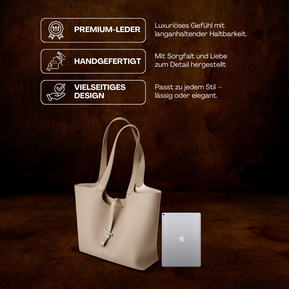 BERK | Elegante moderne Lederhandtasche
