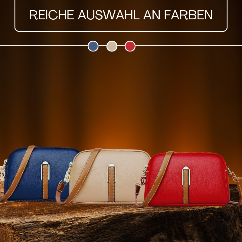 BERK | Crossbody-Tasche mit Litschi-Prägung
