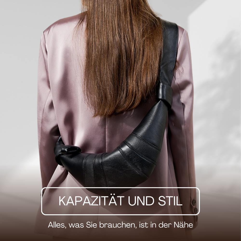 BERK | Minimalistische Ledertasche in Croissantform