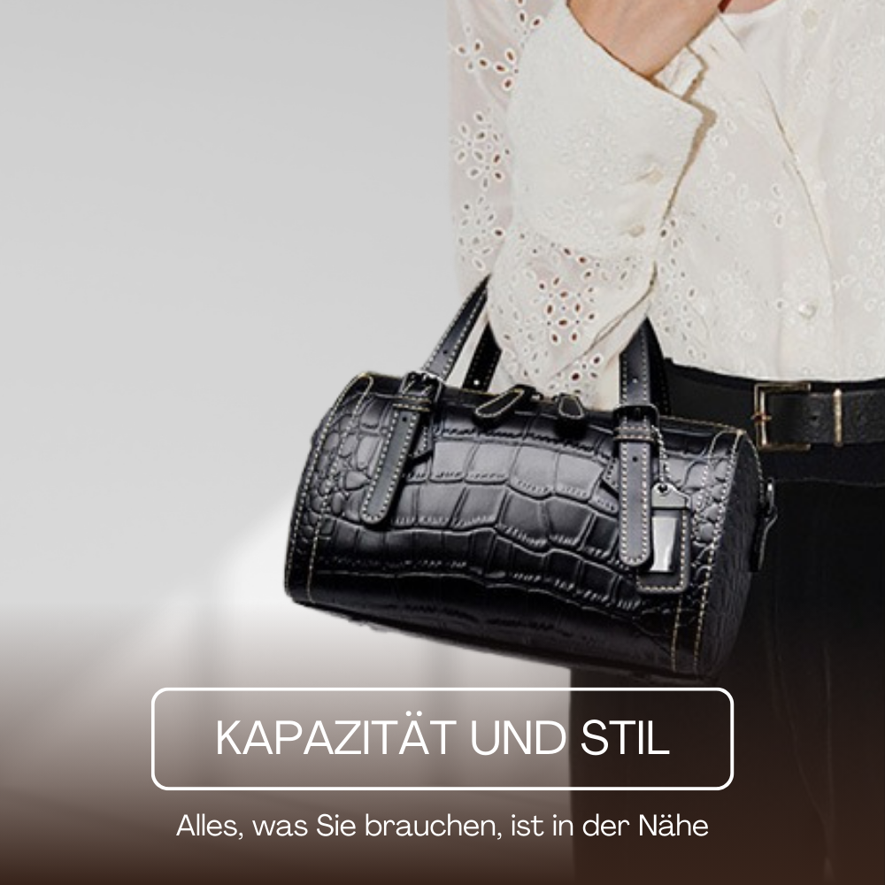 BERK | Handtasche aus Rindsleder mit Krokodilmuster