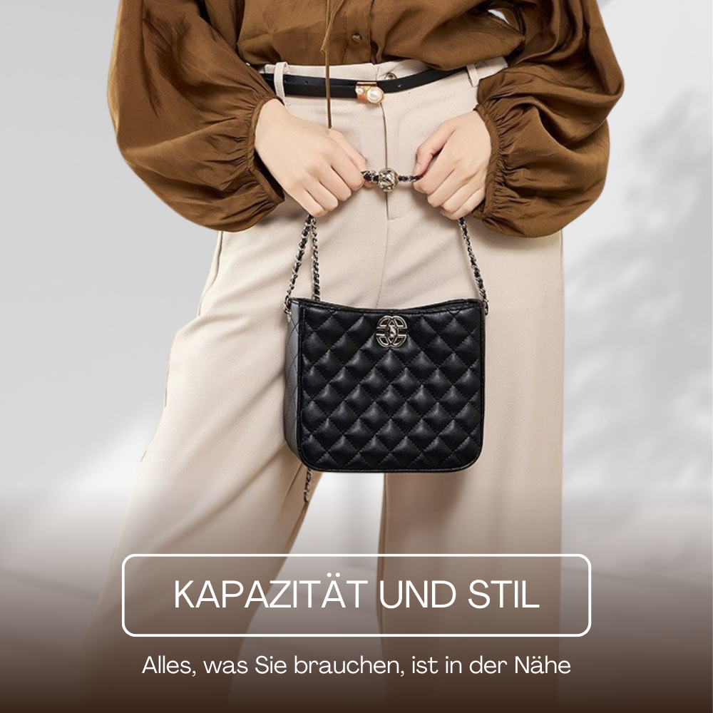 BERK | Elegante Ledertasche im Diamant-Stil
