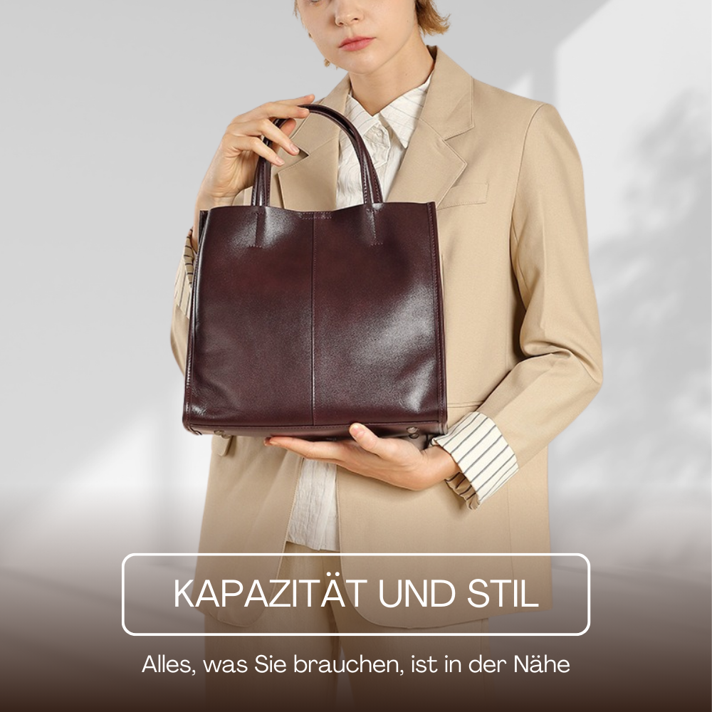 BERK | Klassische Leder-Tasche mit Top-Griff
