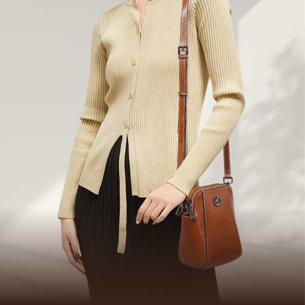 BERK | Klassische Leder-Crossbody-Tasche