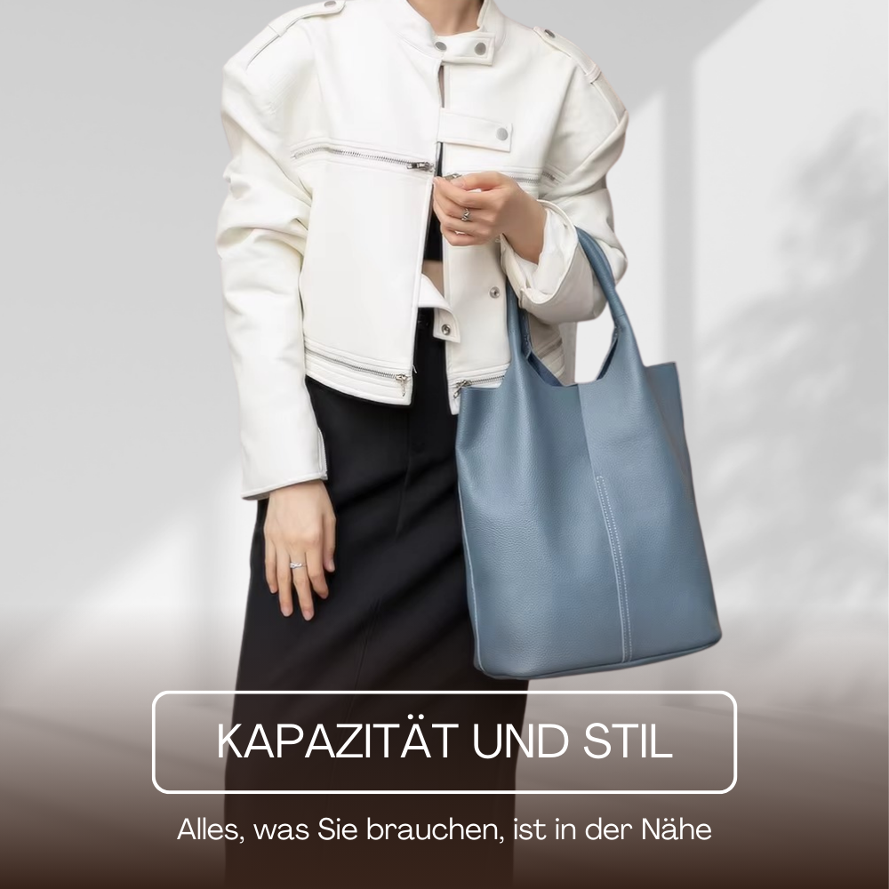BERK | Leder-Tote mit verstärktem Griff und Etui