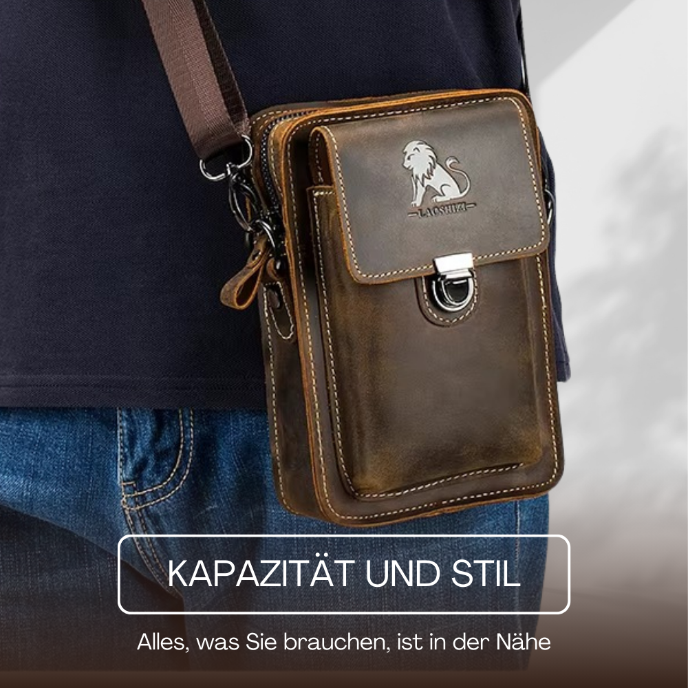 BERK | Mini-Messenger-Lederumhängetasche