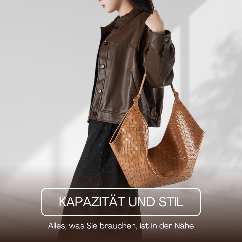 BERK | Tasche aus gewebtem Leder mit großem Fassungsvermögen