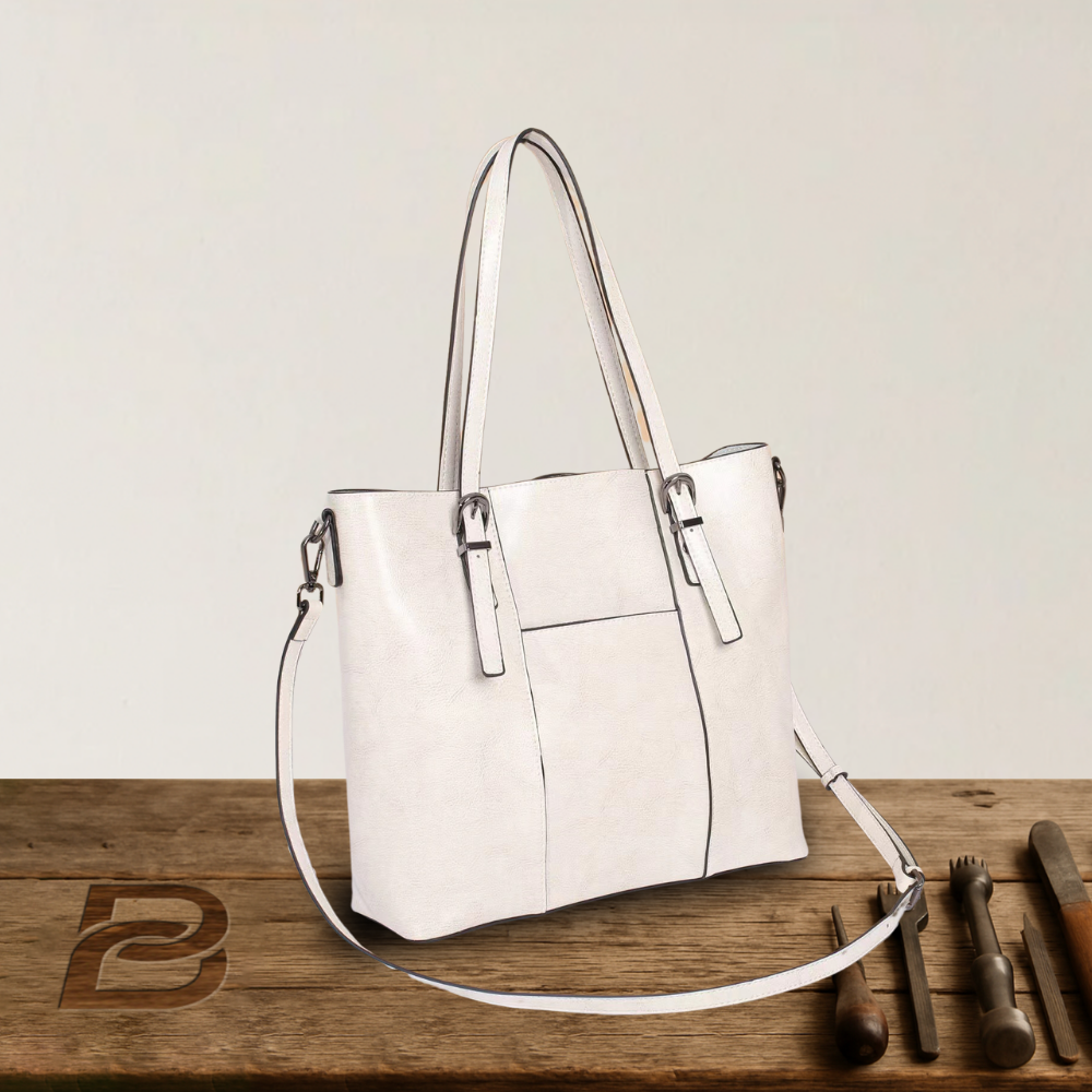 BERK | Große handgetragene Tasche aus echtem Leder