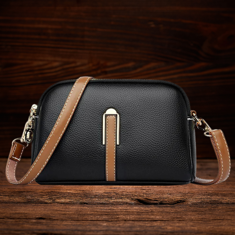 BERK | Crossbody-Tasche mit Litschi-Prägung