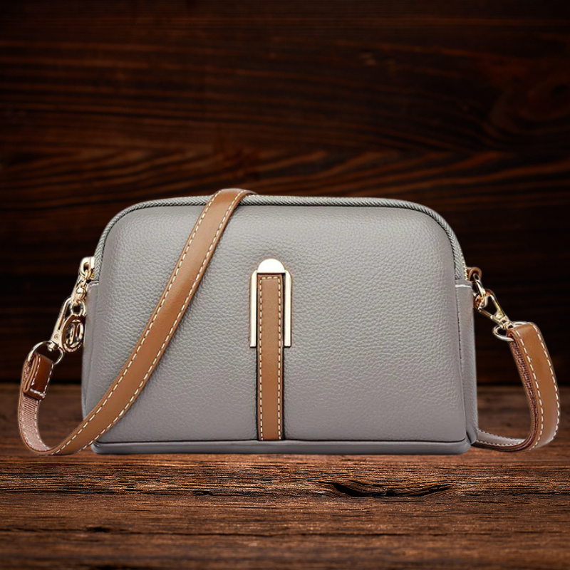 BERK | Crossbody-Tasche mit Litschi-Prägung