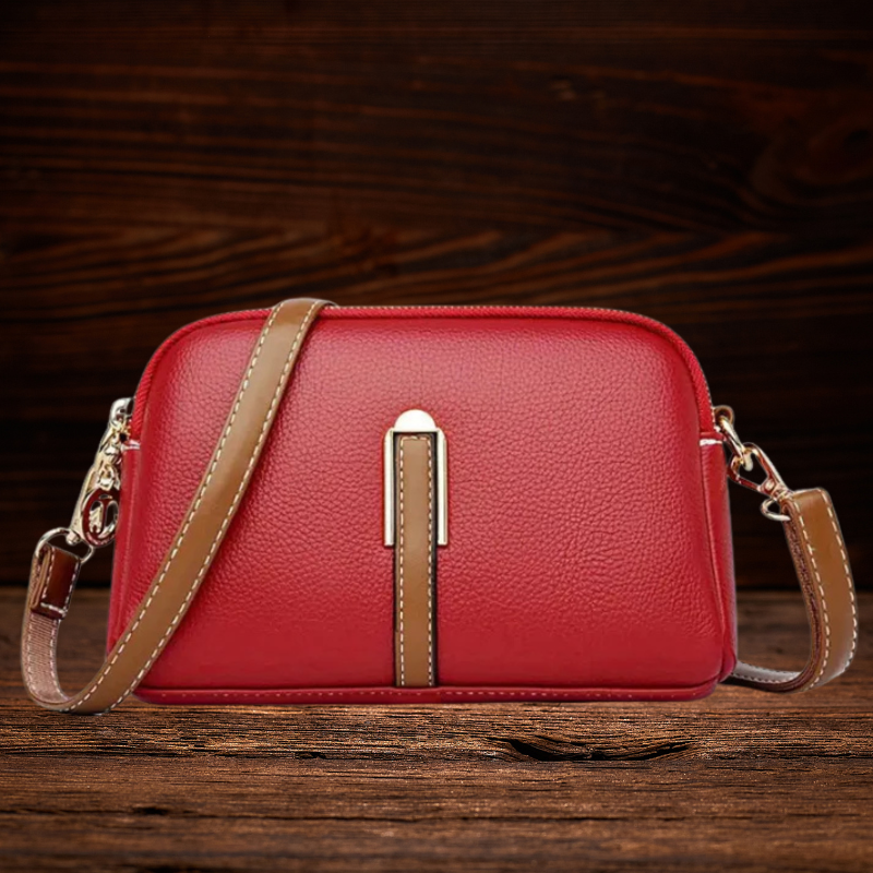 BERK | Crossbody-Tasche mit Litschi-Prägung
