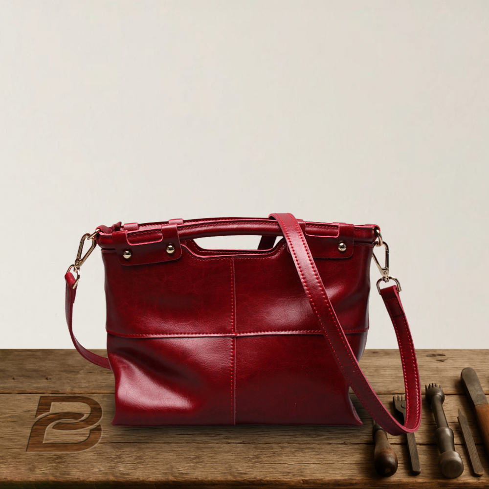 BERK | Echtes Leder Retro-Damen-Messenger-Tasche