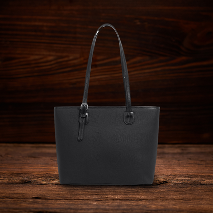 BERK | Tote Tasche aus weichem, genarbtem Leder mit großem Fassungsvermögen
