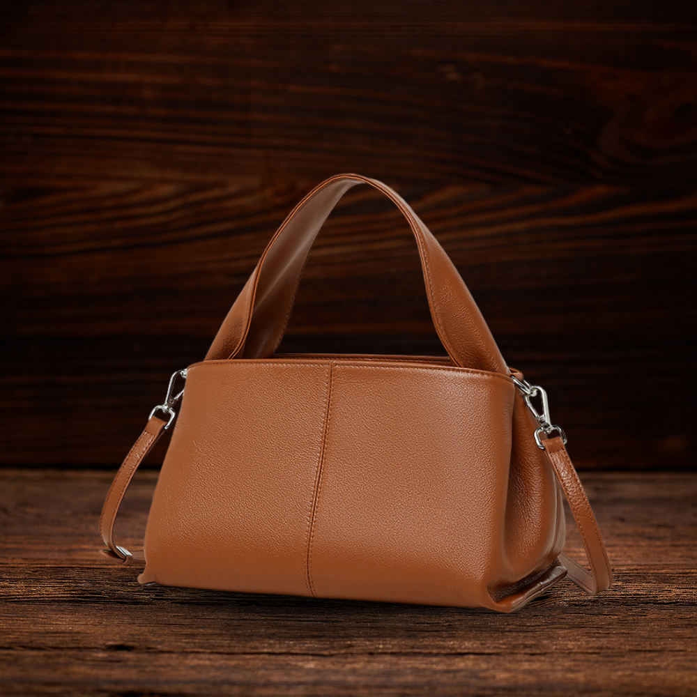 BERK | Klassische Damen-Retro-Tasche aus echtem Leder