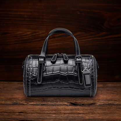 BERK | Handtasche aus Rindsleder mit Krokodilmuster