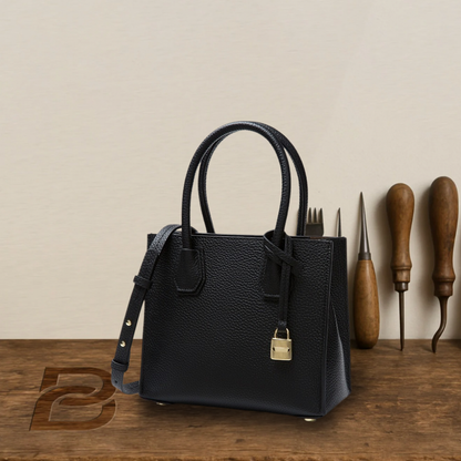 BERK | Handtasche aus strukturiertem, gekörntem Leder