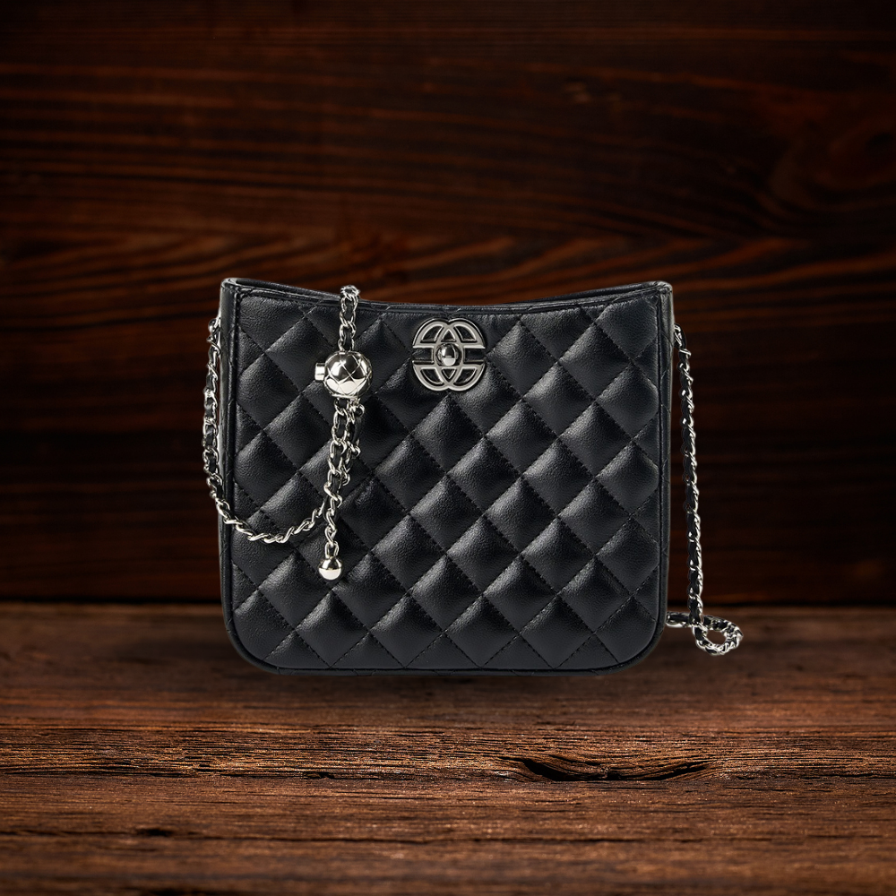 BERK | Elegante Ledertasche im Diamant-Stil