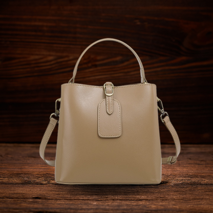 BERK | Mini-Ledertasche mit strukturiertem Top-Griff