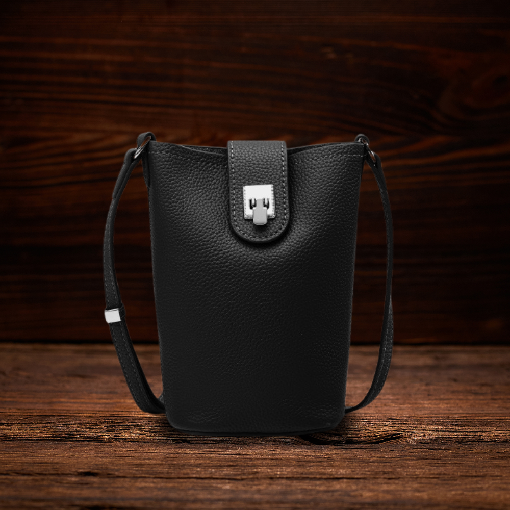 BERK | Vertikale Crossbody-Tasche aus Leder