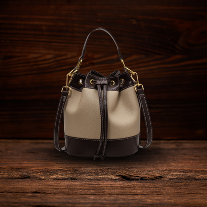 BERK | Zweifarbige Premium-Ledertasche mit verstellbarem Riemen