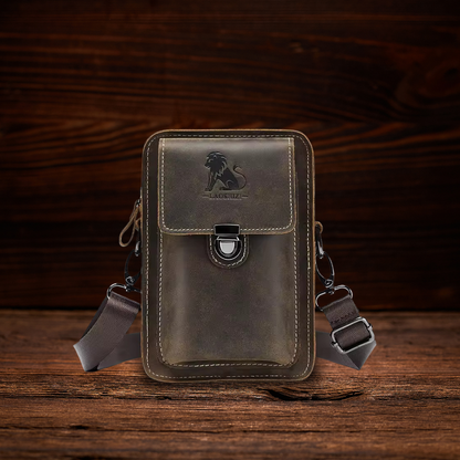 BERK | Mini-Messenger-Lederumhängetasche