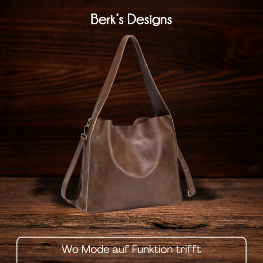 BERK | Tote Tasche aus echtem Rindsleder