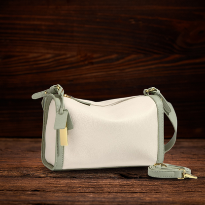 BERK | Hochwertige zweifarbige Tasche aus echtem Leder