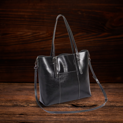 BERK | Große handgetragene Tasche aus echtem Leder