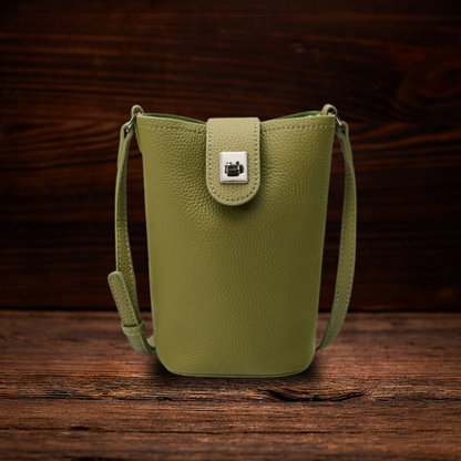 BERK | Vertikale Crossbody-Tasche aus Leder