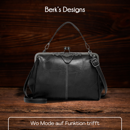 BERK | Vintage Kuss-Schloss Handtasche