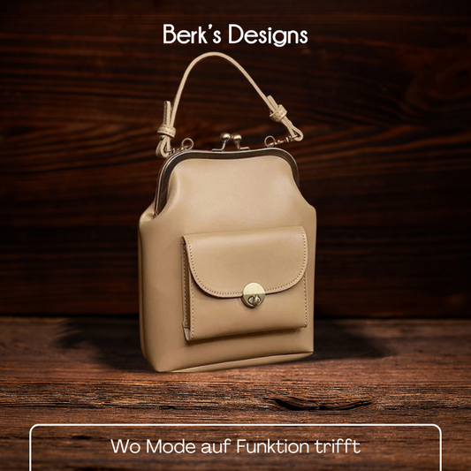BERK | Vintage-Kuss-Schloss-Tasche