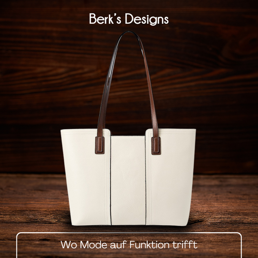 BERK | Shopper Ledertasche mit großem Fassungsvermögen