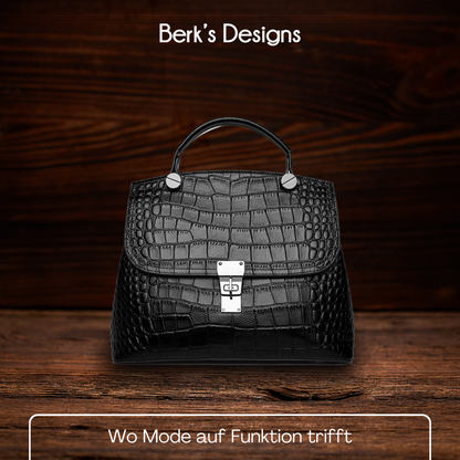 BERK |  Elegante Handtasche aus strukturiertem Leder