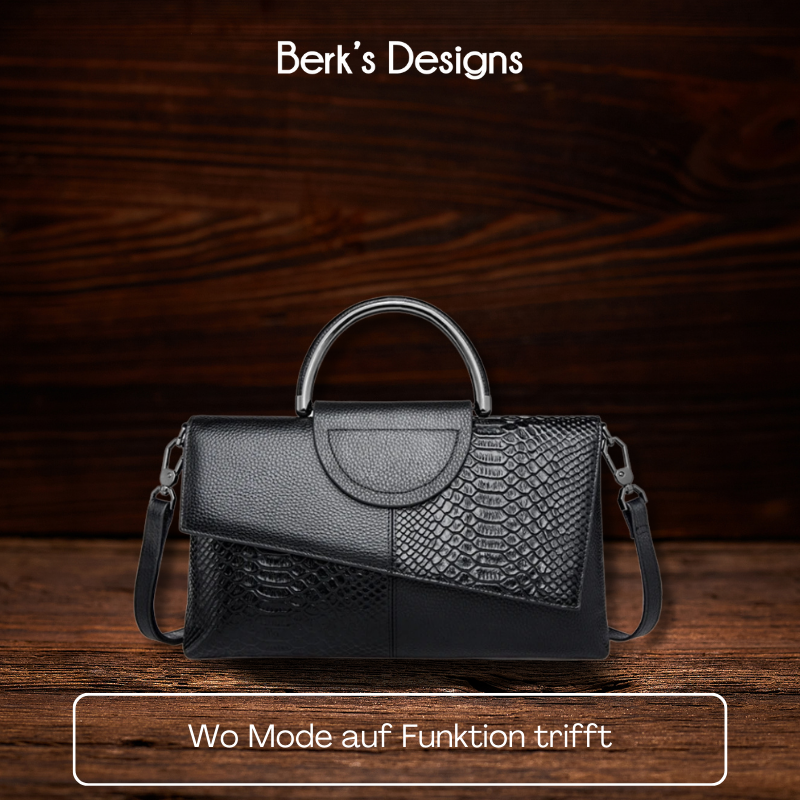 BERK | Luxus-Tasche mit Kroko-Prägung