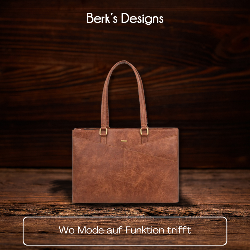 BERK | Elegante lila Laptop-Tasche