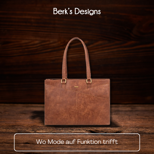 BERK | Elegante lila Laptop-Tasche