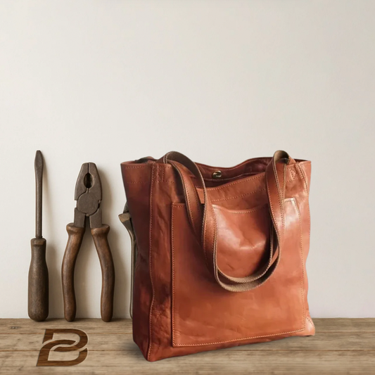 Vintage Leder Tote Bag - Meine letzte Kollektion