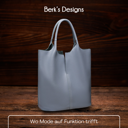 BERK | Leder-Tote mit verstärktem Griff und Etui