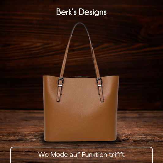 BERK | Klassische und elegante Tote Bag aus Leder