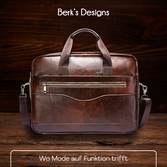 BERK | Premium-Laptop-Tasche aus Leder