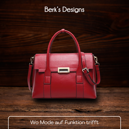 BERK | Echtes Leder Schloss Schnalle Tasche