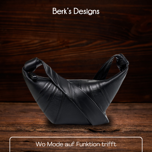 BERK | Minimalistische Ledertasche in Croissantform