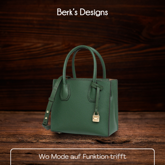 BERK | Handtasche aus strukturiertem, gekörntem Leder