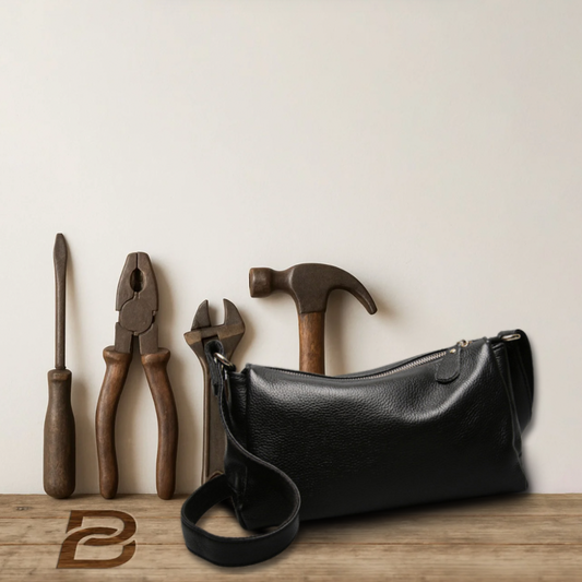 BERK | Simply Chic Leder Zwei-Wege-Tasche