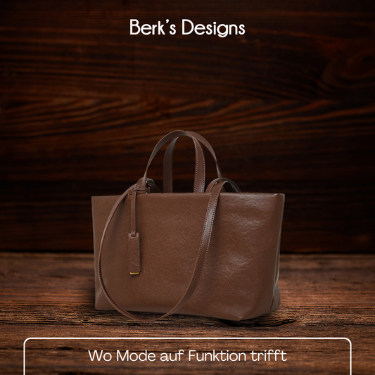 BERK | Tote Tasche aus weichem Leder mit großem Fassungsvermögen