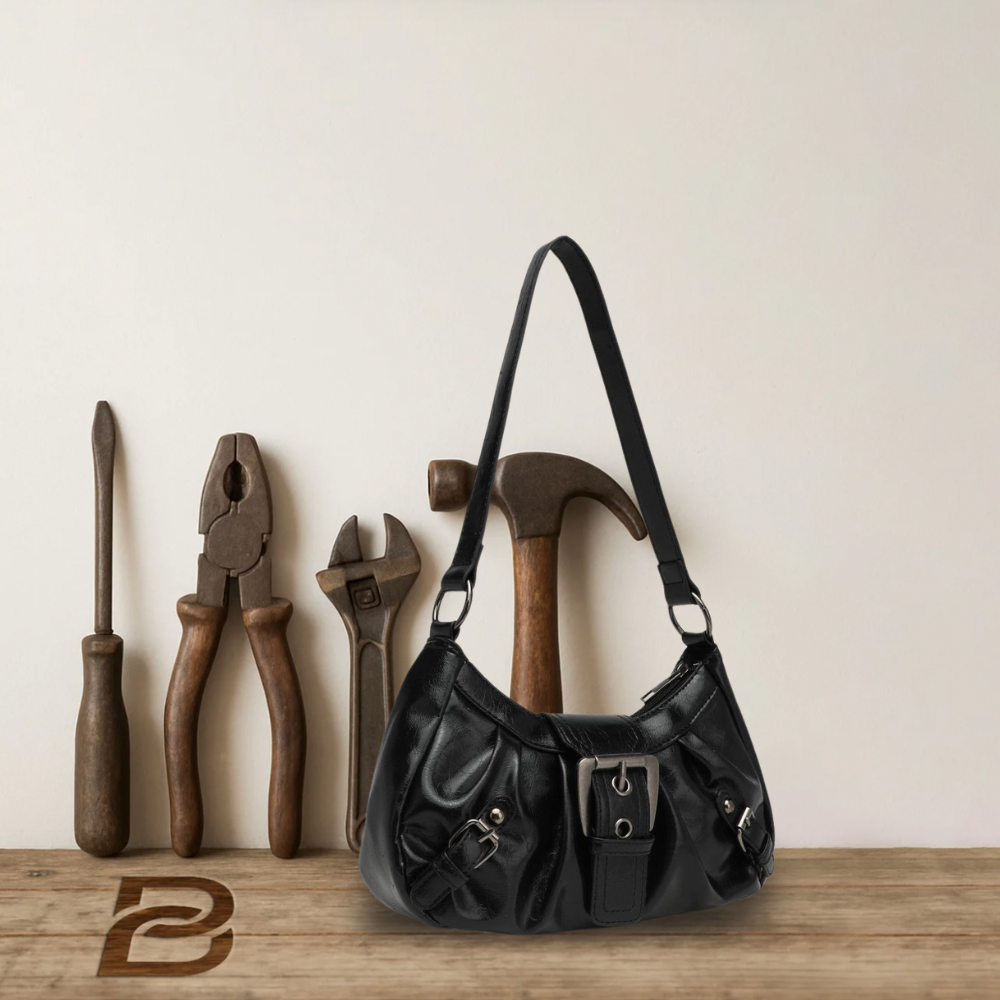 BERK | Retro Leder Umhängetasche
